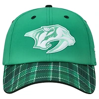 Casquette ajustable authentique Pro Kelly Green Nashville Predators 2025 pour homme, modèle Fanatics, pour la Saint-Patrick