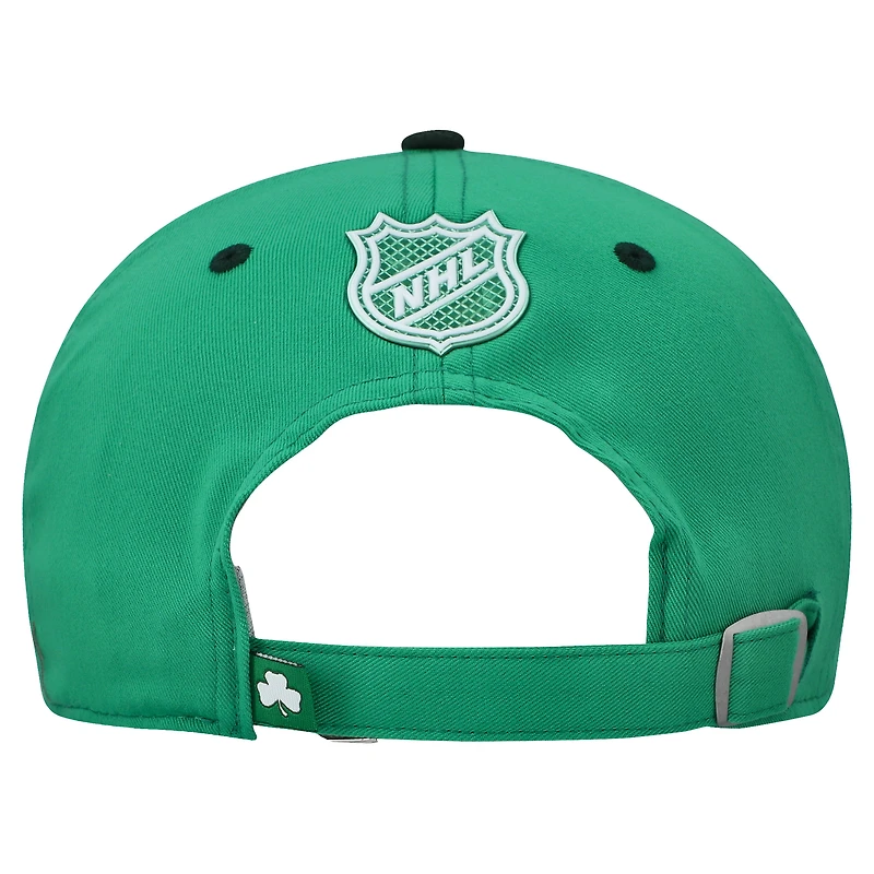 Casquette ajustable authentique Pro Kelly Green Nashville Predators 2025 pour homme, modèle Fanatics, pour la Saint-Patrick