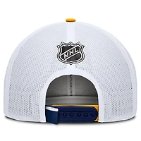 Men's Fanatics Navy/White Nashville Predators Authentic Pro Rink Trucker Hat