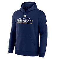 Sweat à capuche Authentic Pro Primary bleu marine pour homme des Predators de Nashville