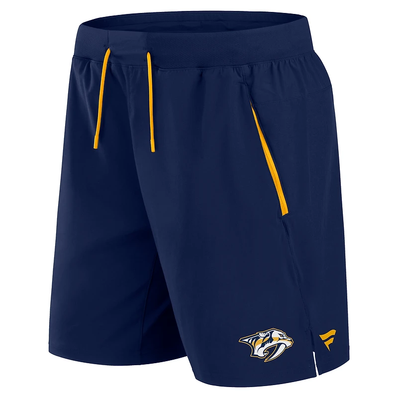 Short de performance authentique Pro Rink bleu marine pour homme des Predators Nashville