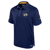 Polo de patinoire Authentic Pro Nashville Predators bleu marine Fanatics pour homme