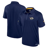 Polo de patinoire Authentic Pro Nashville Predators bleu marine Fanatics pour homme
