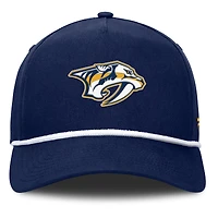 Casquette ajustable en forme de A Authentic Pro Rink Roper des Predators de Nashville pour homme, bleu marine
