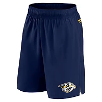 Men's Fanatics  Navy Nashville Predators Authentic Pro Tech Shorts
