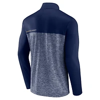 Men's Fanatics Navy Nashville Predators Iconic Defender Quarter-Zip Jacket