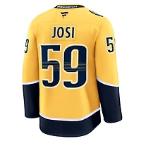 Maillot domicile premium jaune Roman Josi des Predators de Nashville pour homme (Fanatics)