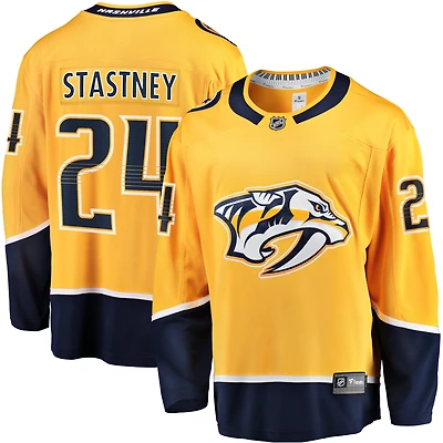 Men's Fanatics Spencer Stastney Gold Nashville Predators  Premier Breakaway Player Jersey