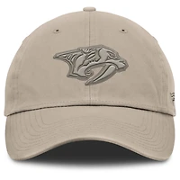 Casquette ajustable Fanatics Tan Authentic Pro Road des Predators de Nashville pour homme