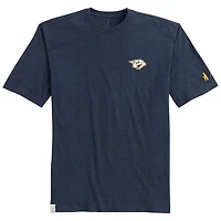 T-shirt Spencer chiné blanc pour homme de la marque Johnnie-O, avec les Predators Nashville