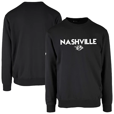 Men's Levelwear  Black Nashville Predators Zane City Capsule Pullover Sweatshirt