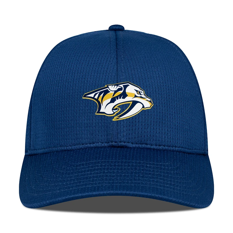 Casquette ajustable structurée Zephyr Insignia Core bleu marine pour homme des Nashville Predators de Levelwear
