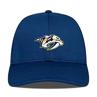 Casquette ajustable structurée Zephyr Insignia Core bleu marine pour homme des Nashville Predators de Levelwear