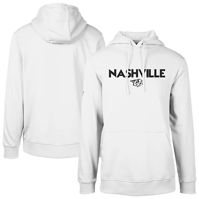 Sweat à capuche blanc Levelwear pour homme Nashville Predators Podium City Capsule