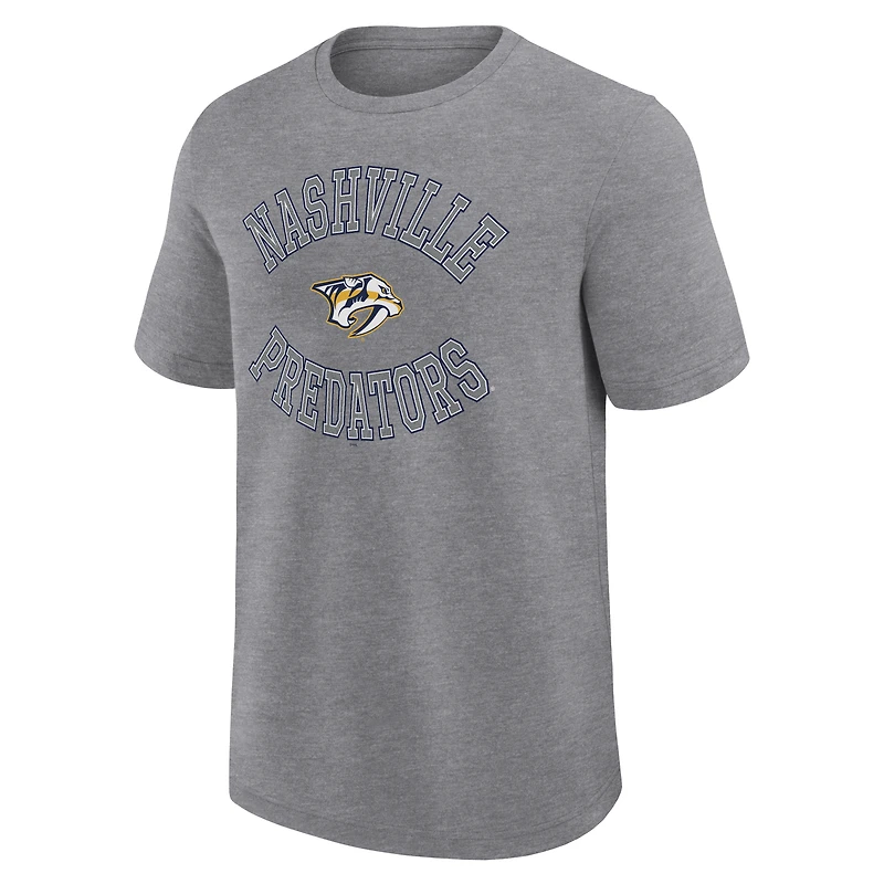 Men's Logo Athletic Heather Gray Nashville Predators Success T-Shirt