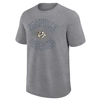 Men's Logo Athletic Heather Gray Nashville Predators Success T-Shirt