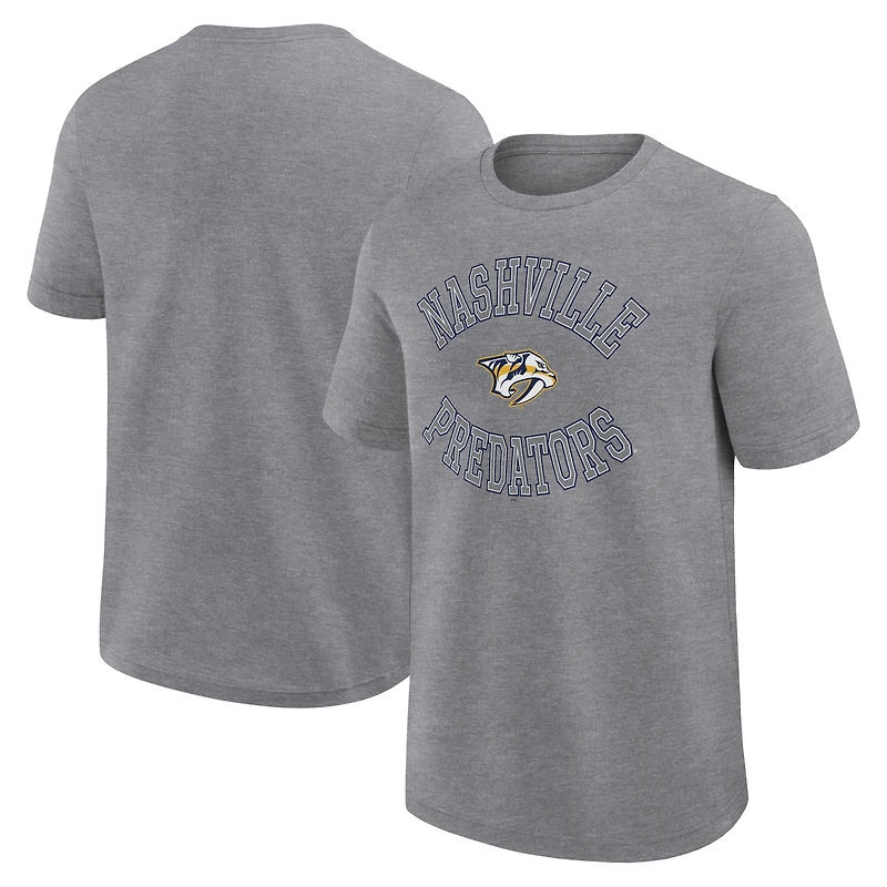 Men's Logo Athletic Heather Gray Nashville Predators Success T-Shirt