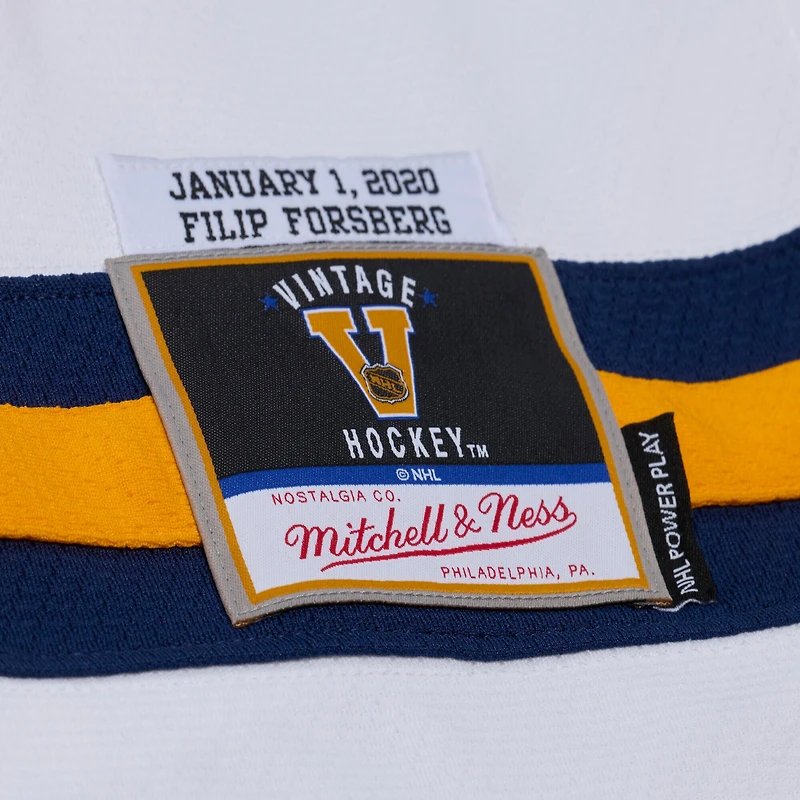 Men's Mitchell & Ness Filip Forsberg White Nashville Predators 2020 Power Play Jersey