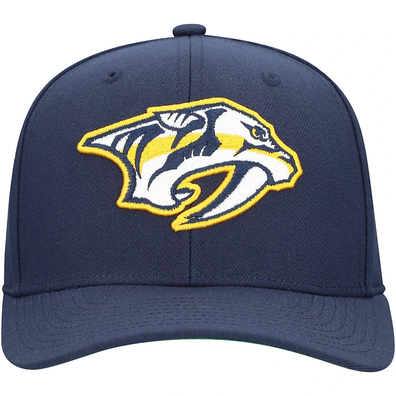 Casquette ajustable Mitchell & Ness pour homme Nashville Predators Core Team Ground Pro bleu marine