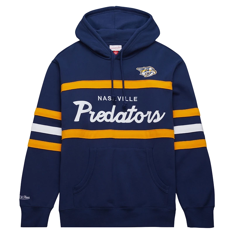 Chandail à capuchon bleu marine Mitchell & Ness pour hommes des Predators de Nashville