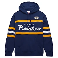 Chandail à capuchon bleu marine Mitchell & Ness pour hommes des Predators de Nashville