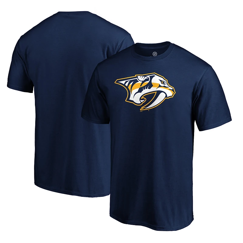 Men's  Navy Nashville Predators Primary Logo T-Shirt