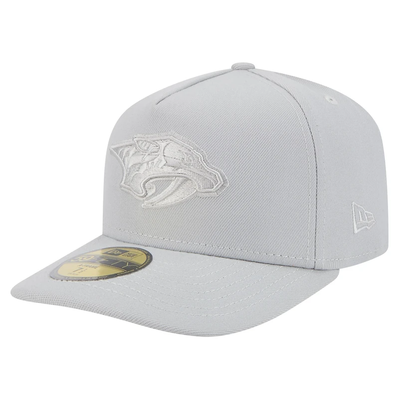Casquette ajustée A-Frame 59FIFTY pour homme avec pack de couleurs Nashville Predators New Era gris