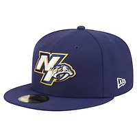 Casquette ajustée New Era 59FIFTY bleu marine pour homme, Nashville Predators