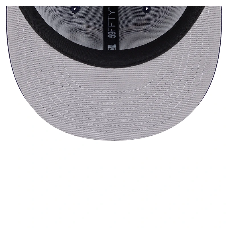 Casquette ajustée New Era 59FIFTY bleu marine pour homme, Nashville Predators