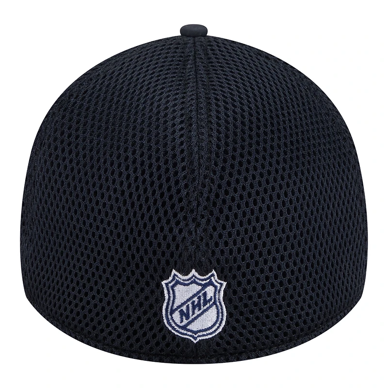 Casquette New Era Flex pour homme, bleu marine, logo Nashville Predators, modèle 39THIRTY