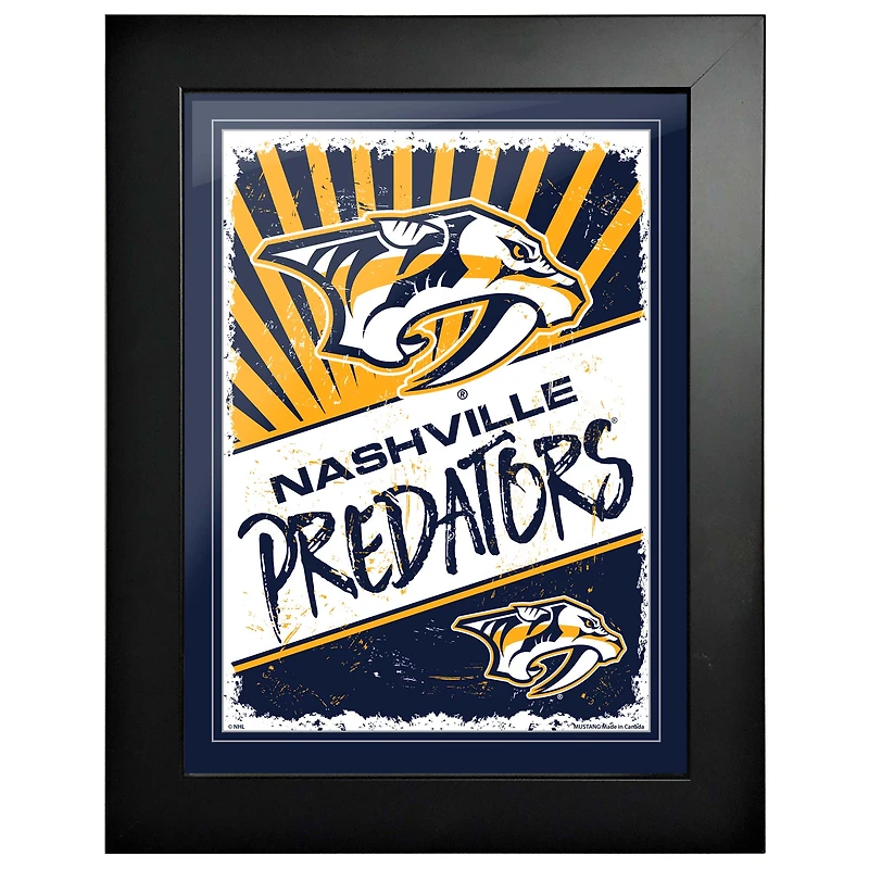 Nashville Predators - 12'' x 16'' Classic Print Framed Art