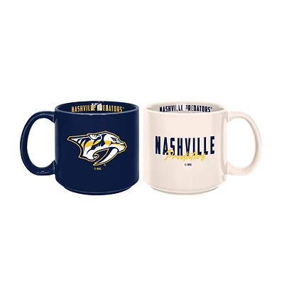 Nashville Predators 2-Pack 15oz. Stackable Mug Set