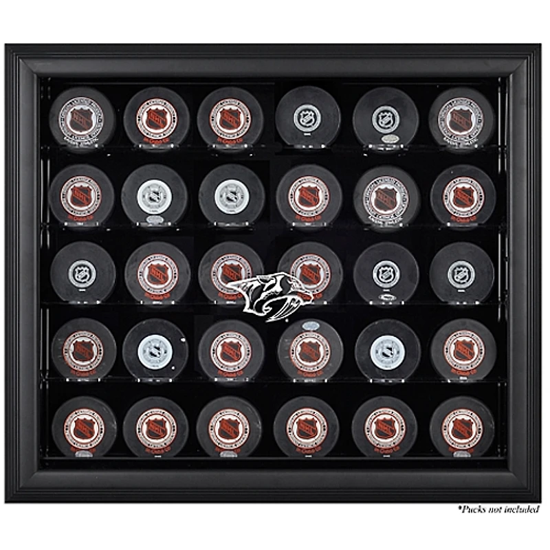 Nashville Predators 30-Puck Black Display Case