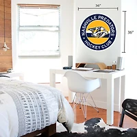 Nashville Predators - Sticker mural en vinyle 36'' x 36'' Team Repositional Stripe Design