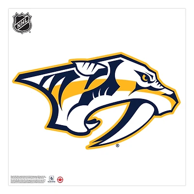 Nashville Predators - 36 `` x 36 '' sticker mural en vinyle de repositionnement de l'équipe
