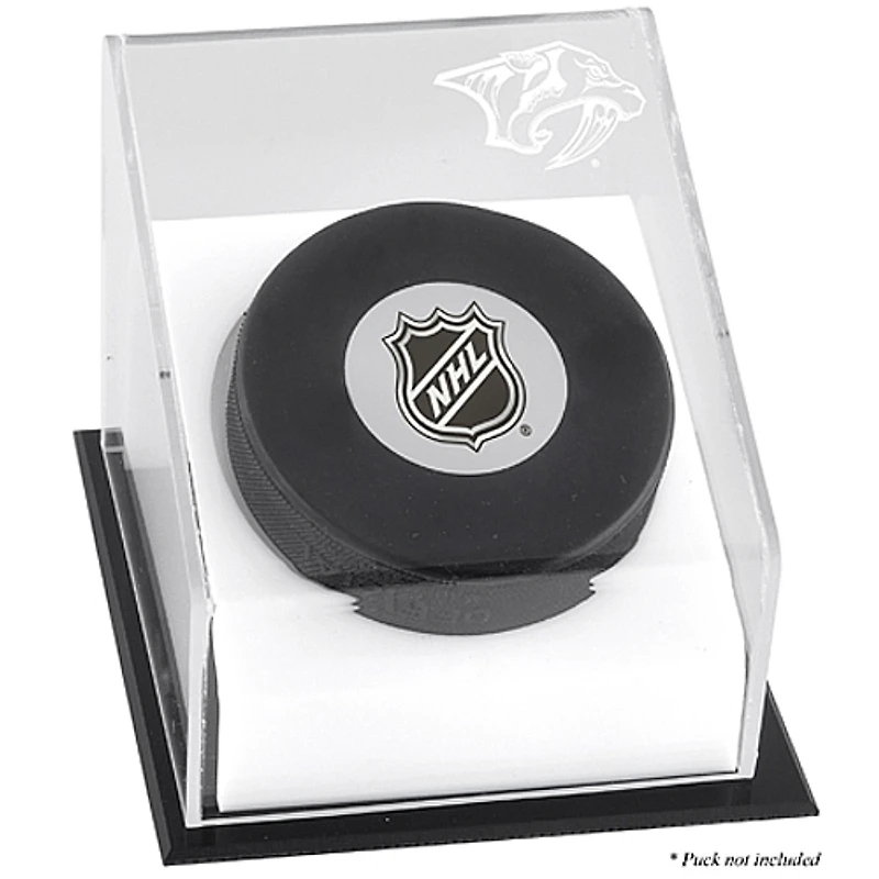 Nashville Predators Puck Deluxe Logo Display Case