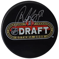 Roman Josi Nashville Predators Autographed 2008 NHL Draft Logo Hockey Puck