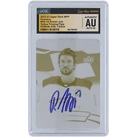 Roman Josi Nashville Predators Autographié 2022-23 Upper Deck MVP Domains Jaune Plaque d'impression #NA-16 #1/1 CGC Authentifié Auto 10 Carte