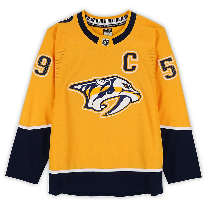 Roman Josi Nashville Predators Autographed Gold Fanatics Premium Jersey