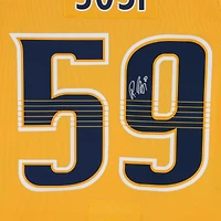 Roman Josi Nashville Predators Autographed Gold Fanatics Premium Jersey