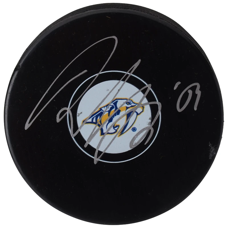 Roman Josi Nashville Predators Autographed Hockey Puck