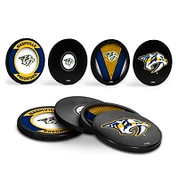 The Sports Vault Nashville Predators Four-Piece Puck Coaster Set