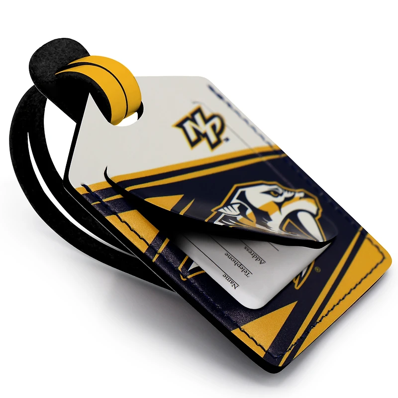 Nashville Predators Personalized Leather Luggage Tag