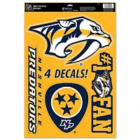 WinCraft Nashville Predators 11" x 17" Multi-Use Decal Sheet