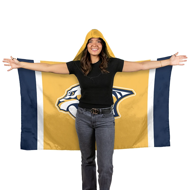 Drapeau à capuche WinCraft Nashville Predators 3' x 5'