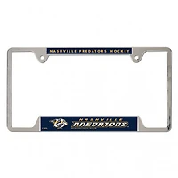 Cadre de plaque d'immatriculation en métal chromé WinCraft Nashville Predators