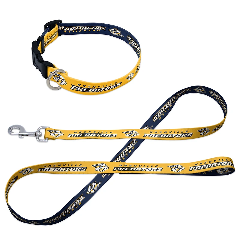 Ensemble laisse et collier pour animaux de compagnie WinCraft Nashville Predators