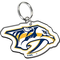 Porte-clés en acrylique premium WinCraft avec logo de l'équipe des Predators de Nashville