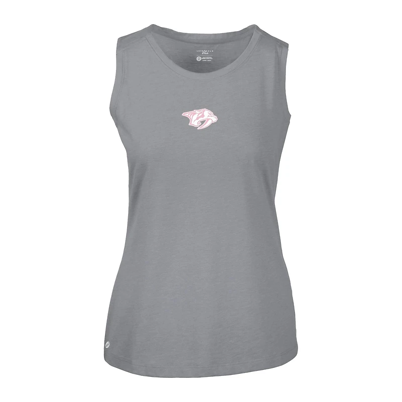 Débardeur gris pour femme avec logo Macy Core la fête des mères Nashville Predators de Levelwear