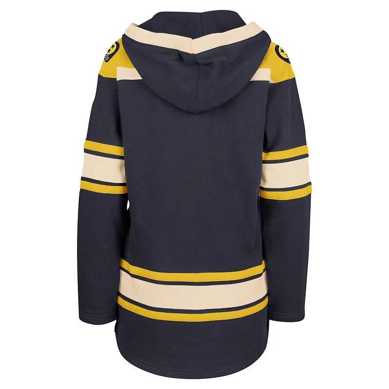 Women's '47 Navy Nashville Predators Superior Lacer Pullover Hoodie
